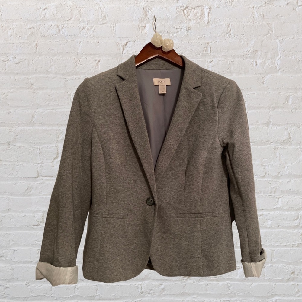 Ann Taylor Loft Gray Blazer XS